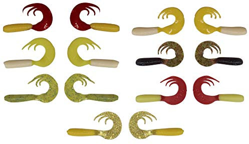 SANDAFishing 14 Gummifische Barsch Turbo Twister 3 - 6cm Relax Gummi Köder Zander Hecht Raubfisch fischen Angeln
