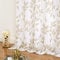 Leaf White Sheer Curtains for Bedroom 50 x 72 Inch Taupe Leaves Print Privacy Light Filtering Voile Curtain Panels Rustic Botanical Linen Textured Eyelet Semi Sheer Drapes for Living Room Office 2pcs