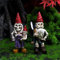 Statue de couple squelette – Halloween zombie nain de jardin famille de squelettes, statue de squelette, statue de nain de jardin, statue pour Halloween, décoration de la maison ou de la cour