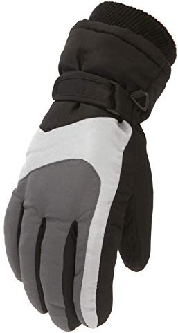 Gkojhj Ski-handschuhe Kinder Warme Handschuhe Wasserfeste Wasserdicht Handschlaufe Sport Winterhandschuhe Handschuh Kind für 6-11 Jahre Jungen Mädchen Sport Outdoor Wanderhandschuhe
