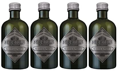 Needle 4er Set Dry Gin 4x 0,1L (45% Vol) Blackforest Masterpiece Miniatur - [Enthält Sulfite]