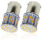 BeiLan 1156 BAU15S 7507 12496 5009 PY21W Superbrillante ámbar Amarillo 12-24V DC 3014 50SMD Bombillas LED para Intermitentes Luces Intermitentes Luz de Marcador Lateral Paquete de 2