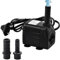 Vesaneae Wasserpumpe Klein 04 L/H, Pumpe Aquarium 10W, Zimmerbrunnenpumpe Fontänenpumpe 1.25m, Wasserpumpe Tauchpumpe, Mini Wasserpumpe, Tauchpumpe Brunnen mit Fließen Einstellfunktion