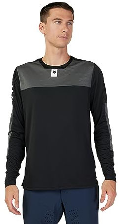 Fox Racing Defend LS Mountain Bike Jersey, Black FOXHEAD, Small