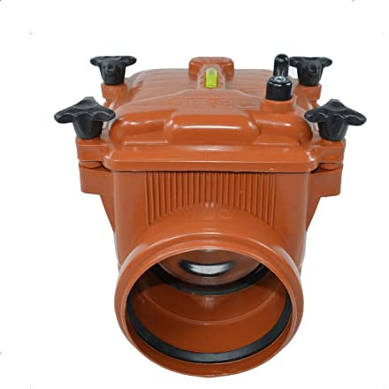 ISTA TOOLS Rückstauklappe DN 110 Rückstauverschluss Rattenschutz für HT - KG Rohre Rückschlagklappe abwasser (DN-110)