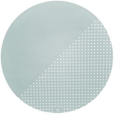 Toddlekind Premium Spritzdecke | Kleckermatte 105cm für Hochstuhl | Wasserfest & Abwischbar Bodenschutzmatte | Mehrzweck Spritzmatte| Stilvolles Design | Getestete Qualität (Grun)