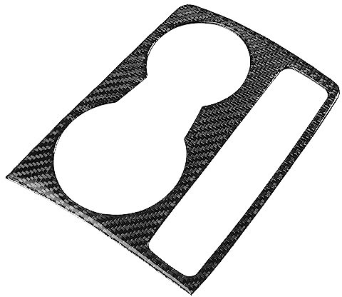 A ABSOPRO Auto Mittelkonsole Aufkleber Wasserbecherhalter Panel Abdeckung für Audi A4 B8 2005-2015, A5 2007-2016