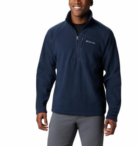 Columbia Fast Trek III - Pile da uomo con mezza zip, blu navy collegiale, XXL