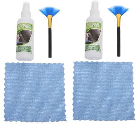 HOMSFOU Cd Cleaner Spray Set Disc Cleaning Brush for Cd Player Record Vinyl Dust Brush Cd Player Brush Vinyl Record Cleaning Kit