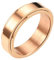 Whoiy Rose Vergoldet Ringe Unisex Spinner 6MM, Trauringe Verlobungsringe Partnerringe Poliert Edelstahl Ausgefallene Trauringe für mit Gravur Größe 52 (16.6)