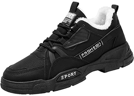 Winterschuhe Herren Laufschuhe Winter Warm Turnschuhe Sportschuhe Rutschfest Wanderschuhe Trekkingschuhe Sneaker Straßenlaufschuhe Walkingschuhe Outdoor Fitness Joggingschuhe Sneakers Arbeitsschuhe