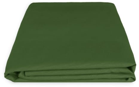 Tissu Panama en coton mélangé de couleur unie pour ameublement, serviettes, coussins, rideaux H 280 cm (bouteille verte, coupe (260 x 280 cm)
