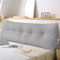 Weiches Keilkissen Bett Großes Rückenkissen, bequem und stützend, Lesekissen Wandkissen Lendenkissen für Couch und Betten, Stützkissen, Nackenkissen mit abnehmbarem Bezug(Hellgrau-180x20x50cm)