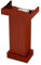 JIURUOZ Stehpult, Podium, Rednerpult, Rednerpult-Podiumsständer, tragbares Podium, Büro-Konferenz-Rednerpult-Tisch, Rednerpult, Robustes kommerzielles Podium(Brown)