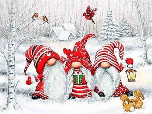 Winter Christmas Dwarf-Adult Wooden Jigsaw Puzzle 40000 Piece Unique Shape Beautifully Boxed Fun Challenging Brain Exercise Family Game Gift For Friends, Parents And Grandparents