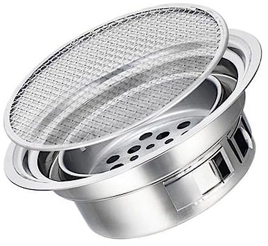 KITANDOVE Tragbares Set Im Koreanischen Stil Herd Topf Holzkohle Grillofen Outdoor Barbecue Supplies Zubehörwagen