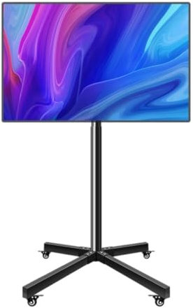 Support TV universel avec roulettes pour écran de 14 à 42 pouces - Peut supporter jusqu'à 29,9 kg - Chariot TV mobile pour téléviseurs d'extérieur avec support de moniteur et support