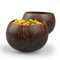 Eco Leaf Set of 25 Round Polished Coconut Bowls (350ml) – 100% Natural, Eco-Friendly, Chemical-Free, Sustainable & Biodegradable – Ideal for Salads, Soups, Fruits, Cereal, Porridge & More