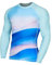 SURFEASY Herren UV Shirt Langarm UPF 50+ Rashguard Schnelltrocknend Schwimmshirts Surfen Angeln Wasser Langarmshirt (Wolke/Eisblau, L)