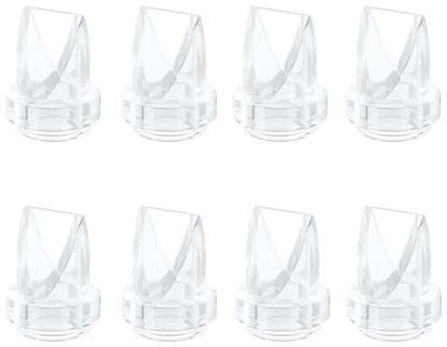 8pcs Duckbill Valves Compatible with eufy E10/S1/S1 Pro, Lansinoh Discreet Duo/NCVI S32/Nuliie S32/NICEGREEN Life S32/Zooawa S32 / MomMed S21/S18 Breast Pump Replacement Parts, S32/S21/S18 Valve