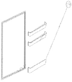 SOS Accessoire Flaschenhalter für Kühlschrank, Gefrierschrank Cobal 15507