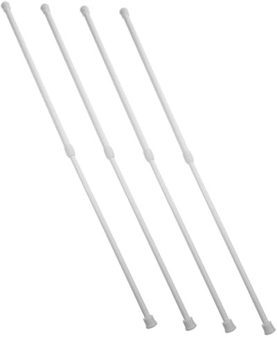SOIMISS 4pezzi Asta Telescopica Per Tende Regolabile Trapano Bastone Per Tende Da Asta Estensibile Per Da Doccia e Bastoni Per