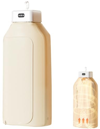 Secador De Ropa Eléctrica Portátil, Mini Secador De Bomba De Calor, Eficiente, Temporizador, UV, Lavandería Húmeda Seca De 360 ​​° De Secado Dimensional, Para Ropa Ligera, Acampar, Hotel, Apartamento