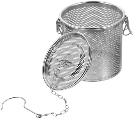 IWOWHERO Stainless Steel Seasoning Infuser with Uniform Filter Hanging Design and Easy-Clean Split Structure Multipurpose Pot Stewed Strainer for Soup Chinese Medicine and Brine Cooking
