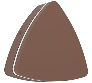 EGLO LED Wandleuchte außen Pedersano, dreieckige Außenlampe drehbar | Außenleuchte Hauswand, Outdoor Wandlampe Rostbraun, warmweiß - neutralweiß - kaltweiß, IP44