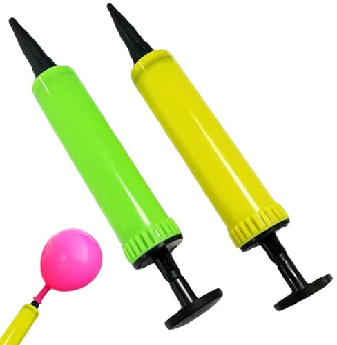 2 Pieces Balloon Hand Pumps,Hand Pump Manual Balloon Inflator,Pumps for Balloons,Applicable For Yoga Ball, Birthday, Wedding, Party Decoration, Ballo Arch Kit, Latex & Foil Balloons(Random Color)