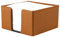 DELMON VARONE - Zettelkasten Premium Leder Boxcalf braun, Zettelbox inkl. 500 Blatt Papier, Notizklotz in Echtleder Kasten für Schreibtisch & Büro, Ideal zum Notieren von Gedanken, Ideen & Notizen