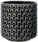 Bloomingville Blumentopf Dot Retro Übertopf Vintage Pflanztopf für Zimmerplanzen S (12,5 cm ø) Öffnung: 11 cm ø, schwarz, Keramik