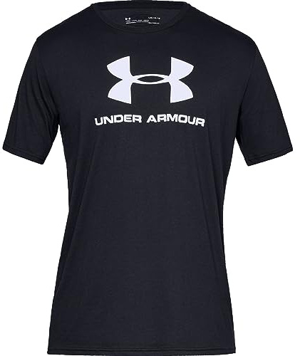 Under Armour Under ArmourMen Sportstyle Men's Short Sleeve Logo Men's T-shirt - Black, X-Large