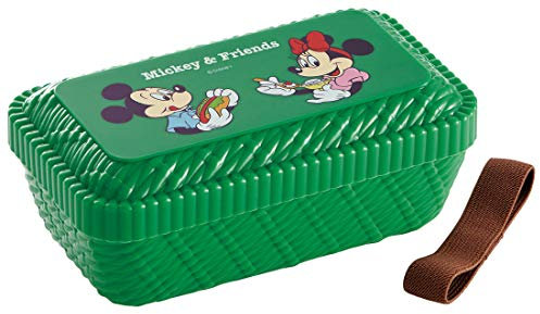 Rattan Basket Style Fluffy Lunch Box [Mickey & Friends Picnic]