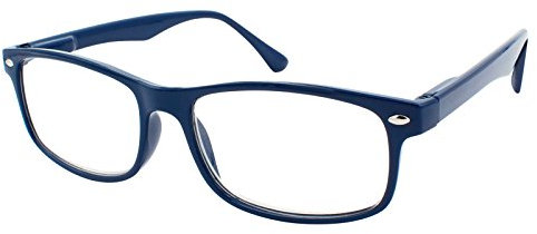 TBOC Lesebrille Lesehilfe für Herren und Damen - Dioptrien +3.00 Blau Fassung mit Stärke für PC Handy Trend Frauen Männer Senioren Alterssichtigkeit Presbyopie