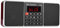Radio FM, 87.5-108MHz Radio FM estéreo con Pantalla LED Llamada Manos Libres Batería Recargable Transistor Radio PW Memoria de Corte Reproductor de MP3 Radio Cancelación de Ruido USB/TF/AUX Radio(红色)