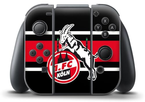 DeinDesign Skin kompatibel mit Nintendo Switch Controller Folie Sticker 1. FC Köln Offizielles Lizenzprodukt Bundesliga