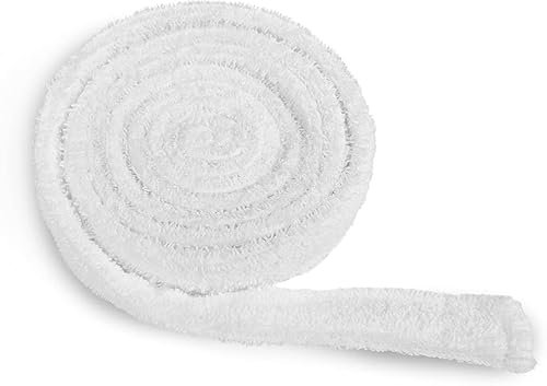 Tuva Home Weißer Gürtel für Bademantel Morgenmantel aus Frottee 180cm 100% Baumwolle Widerstandsfähiger Bademantel Gürtel, Hotelqualität, Frottee Gürtel