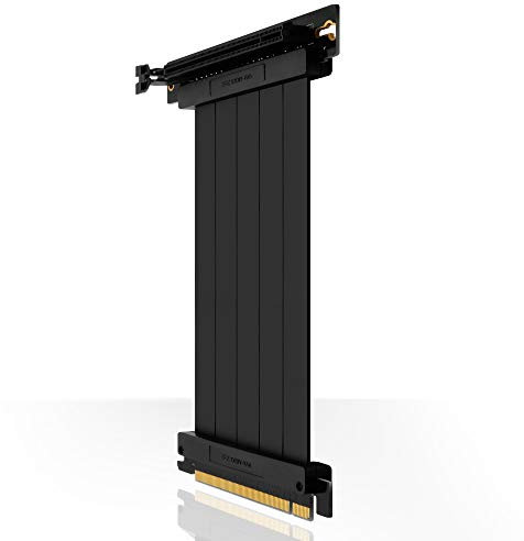 EZDIY-FAB [30cm PCIE 3.0 16x Extreme High Speed Riser Cable PCI Express Port GPU Extension Card-Right Angle Connector