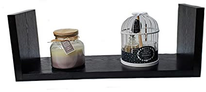 Etagère murale flottante noire 60 cm