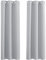 PONY DANCE Verdunklungsvorhänge mit Ösen Kurze Gardinen Blickdicht 2er Set H 158 x B 106 cm Thermovorhang gegen Hitze Short Blackout Curtains for Living Room, Silbergrau