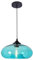 S-Cevada 28cm Bunt Glas Lampenschirm Hängelampe, Industrie Vintage Pendelleuchte E27 Loft Bar Deckenleuchte Pendellampe Für Küche Schlafzimmer Wohnzimmer Kronleuchter (Türkis)