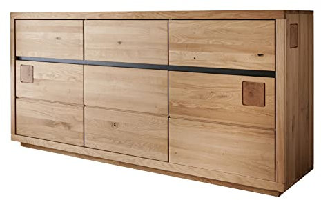 Möbel Jack Sideboard - Wildeiche massiv geölt - Hirnholz - 175 x 85 cm