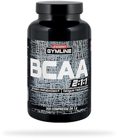 Enervit Gymline Aminoacidi Ramificati BCAA 2:1:1 in compresse da 1g + Shaker (Barattolo da 300 compresse)