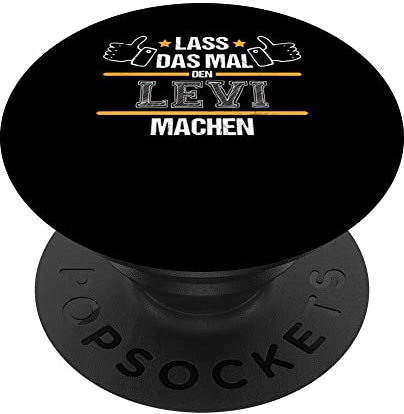 Vorname Der Levi macht das schon Herren PopSockets mit austauschbarem PopGrip