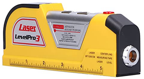 Tbest Infrared Level Measuring Tape - High Accuracy Multi-Function Mini Spirit Level Ruler