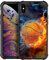 DAIZAG Hülle kompatibel mit iPhone X/Xs Eisfeuer Basketball Handyhülle Stoßfest Weiche TPU Handyhülle für Junge Männer Geschenk Hülle für iPhone X/Xs