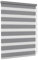 Jalousiescout Doppelrollo Klemmfix ohne Bohren & mit Bohren, 57,5x150cm Dunkelgrau Rollo Fensterrollo lichtdurchlässig & verdunkelnd，Sonnenschutzrollo Zebrarollo für Fenster & Türen