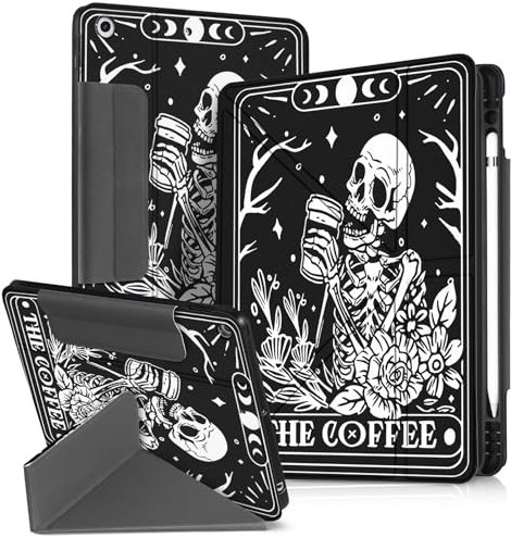 Miss Adola iPad 9th/8th/7th Generation 10.2 inch Case with Pencil Holder for Boys Girls Women Men Cute Cartoon Anime Cool Funny Stand Tablet Case for Apple iPad