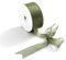CHUQING Geschenkband altgrün Breite,Schleifenband Hochzeit,38 mm x 22 Meters,Olivgrün Chiffonband,Dekoband für Geschenkverpackungen Blumensträuße